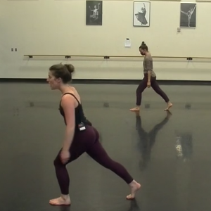 Screenshot of Lauren teaching modern with Elle as a guest