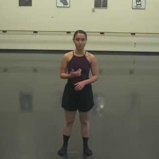 Screenshot of Jessica Baynes teaching Advanced Modern