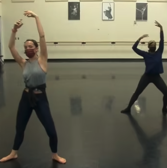 Elle teaches Jazz with Ursula demonstrating