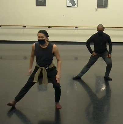 Jon and Kareem demonstrate Dance Exercise